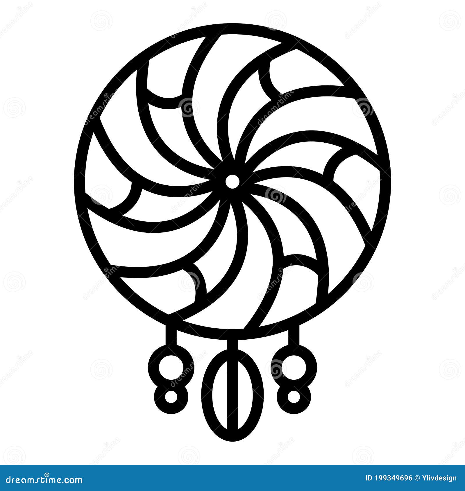 Dreamcatcher color icon  Dream catcher, Cartoon icons, Outline