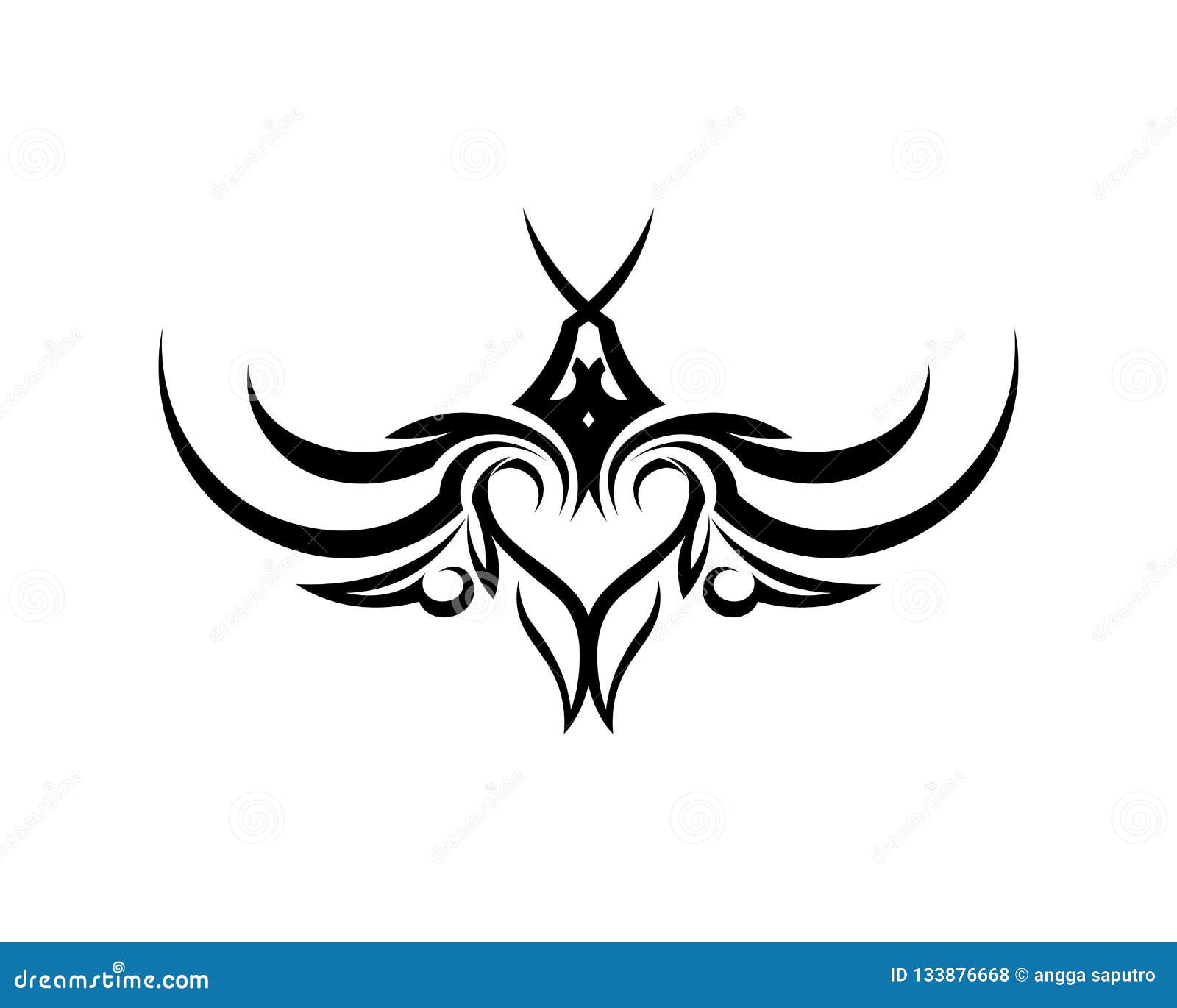 Tribal Ethnic Tattoo Icon Vector Illustration Design Stock Vector ...