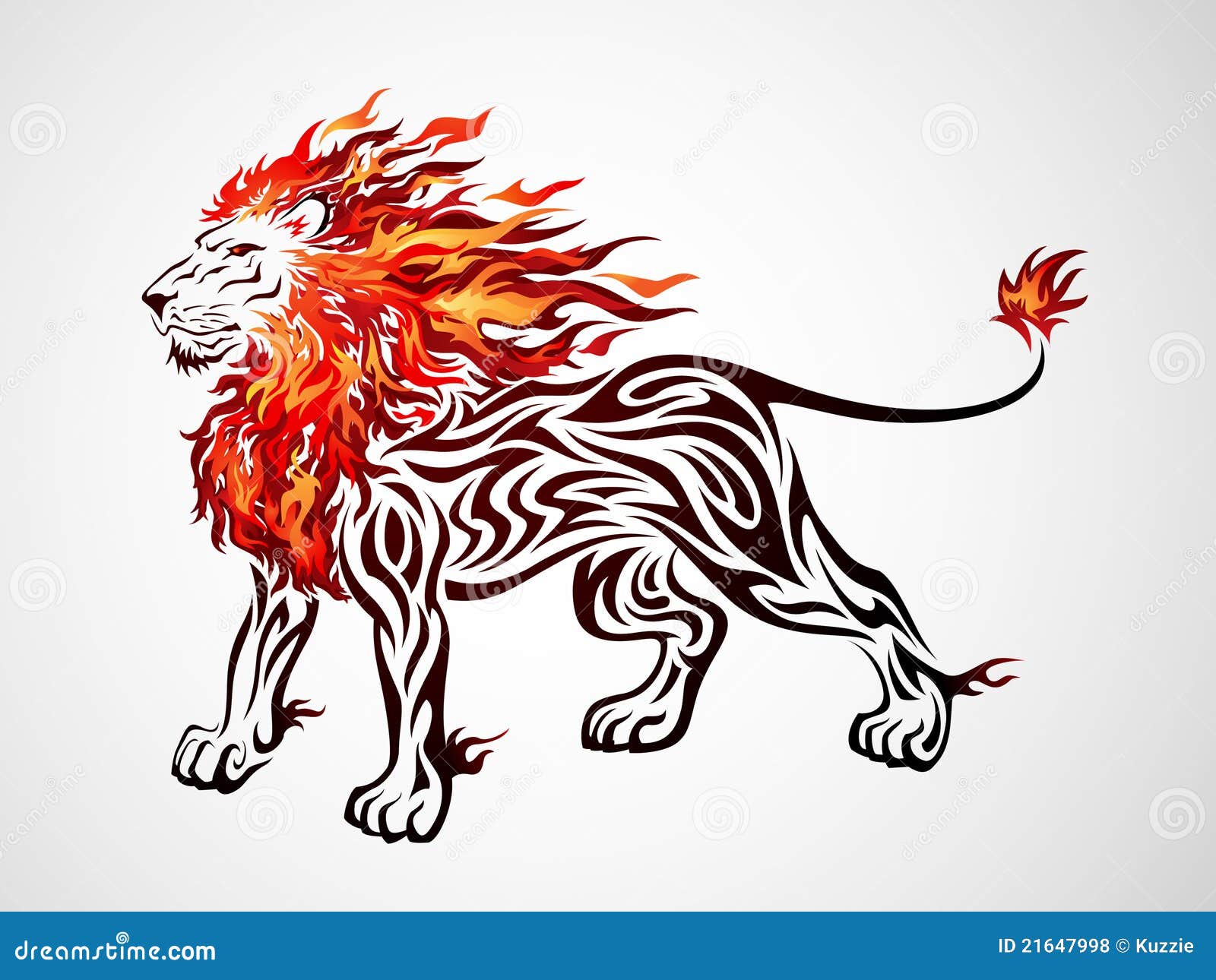 tribal fire lion 21647998