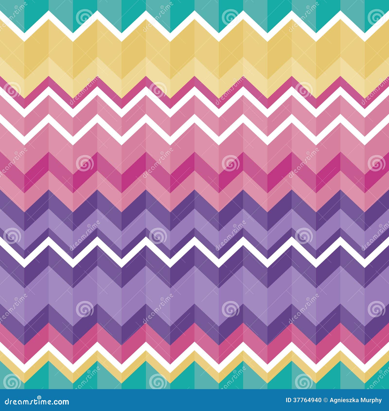 Tribal Folk Aztec Seamless Texture Pattern With Zig Zag Stock