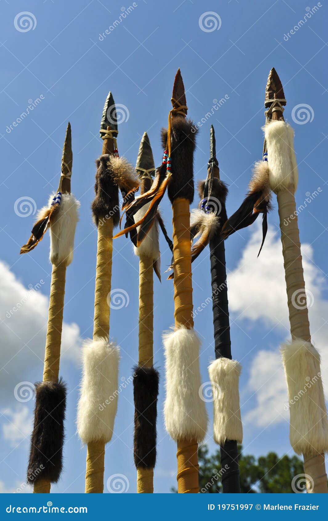 Tribal Native American Arrowheads Stock Image - Image of native, indian