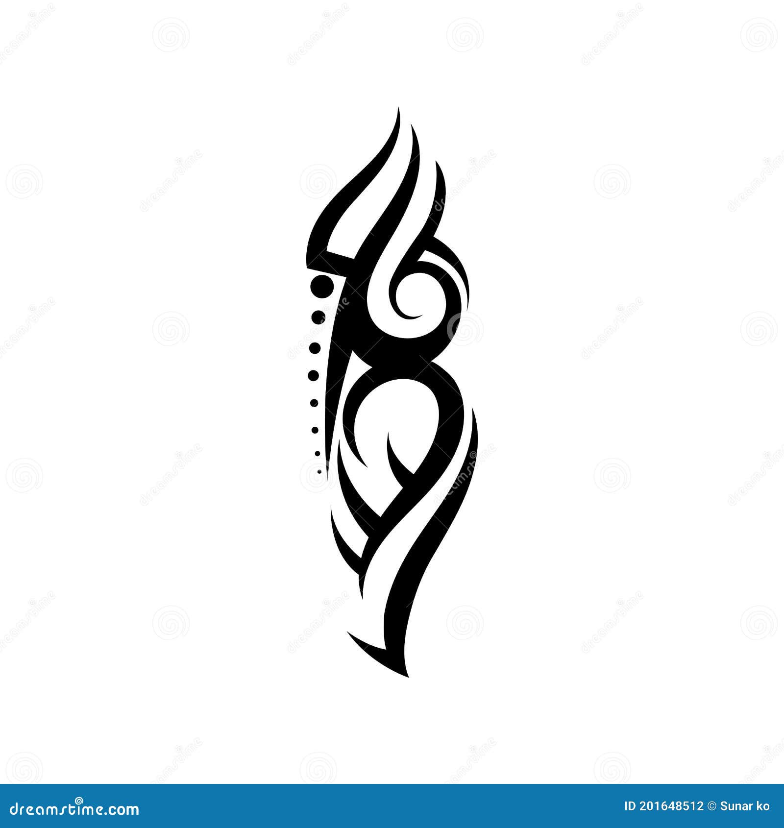 Premium Vector | Set of four unique and creative tribal tattoo design vector