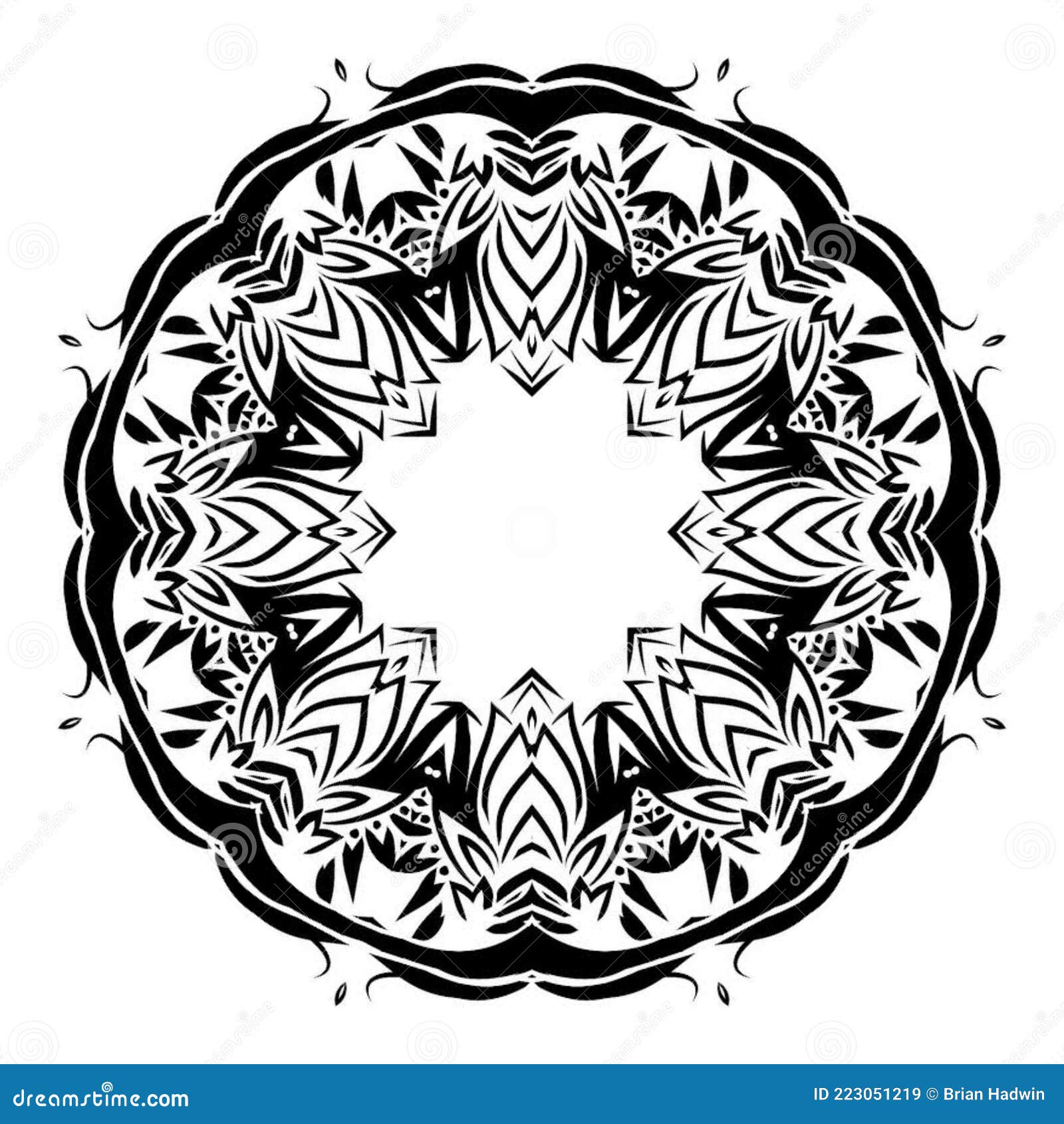 Tribal Sacred Geometry Stencil Line Drawing Stock Illustration tribal-sacred-geometry-stencil-line-drawing-stock-illustration
