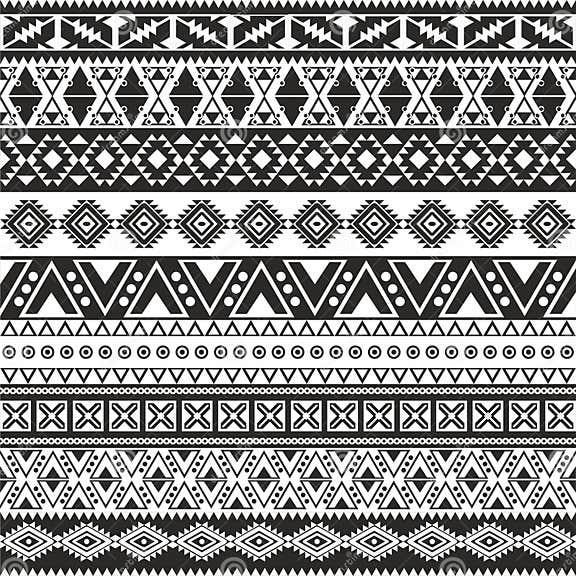 Tribal seamless pattern stock vector. Illustration of folklore - 32695448