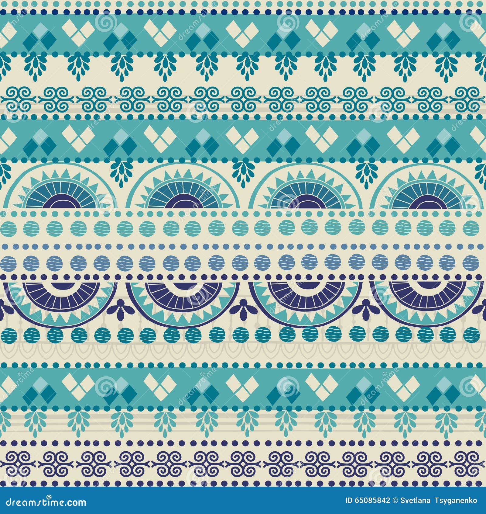 tribal seamless pattern.