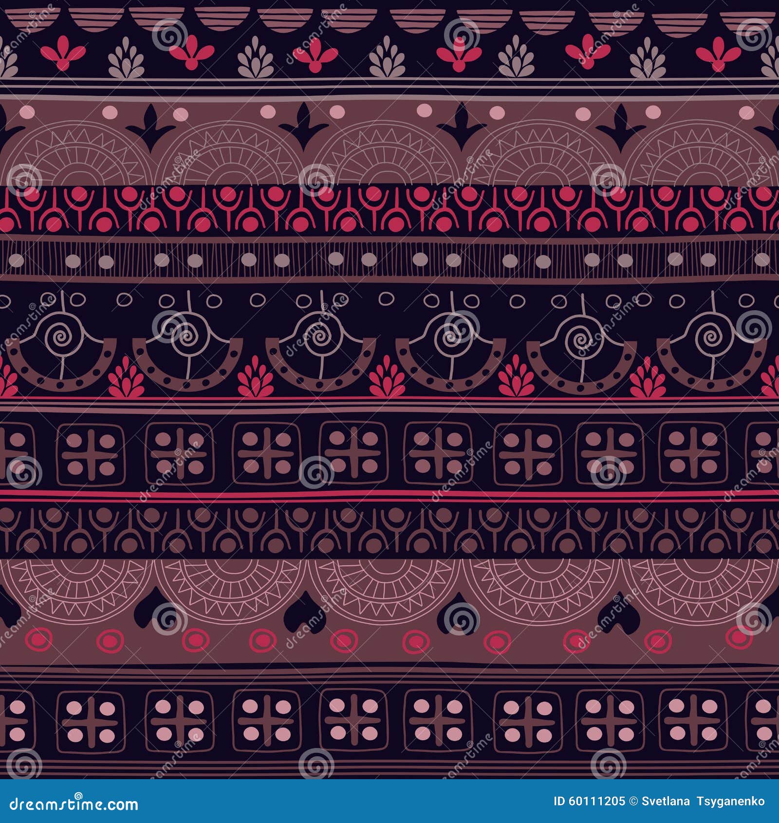 tribal seamless pattern.