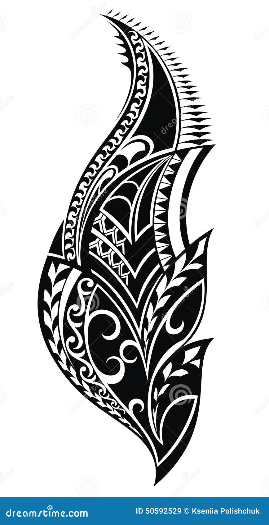 Tribal tattoo stock vector. Illustration of decorative - 50592529