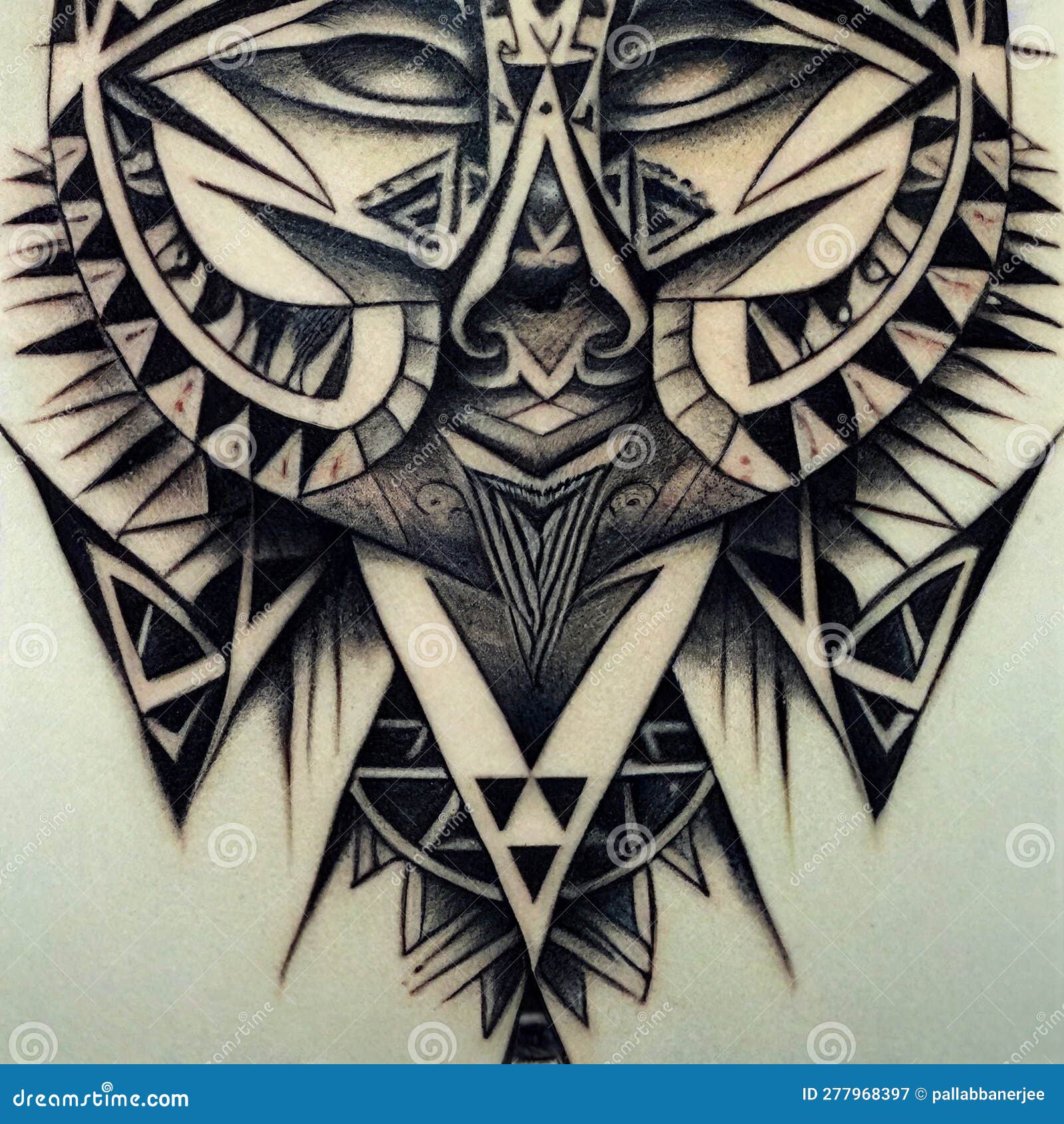 Unique Tinguian Tribal Tattoo Design | AI Art Generator | Easy-Peasy.AI