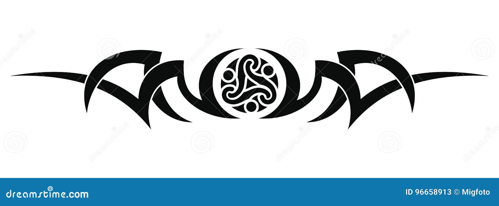 Tribal tattoo design stock vector. Illustration of collection - 96658913 Tribal tattoo design stock vector. Illustration of collection - 96658913