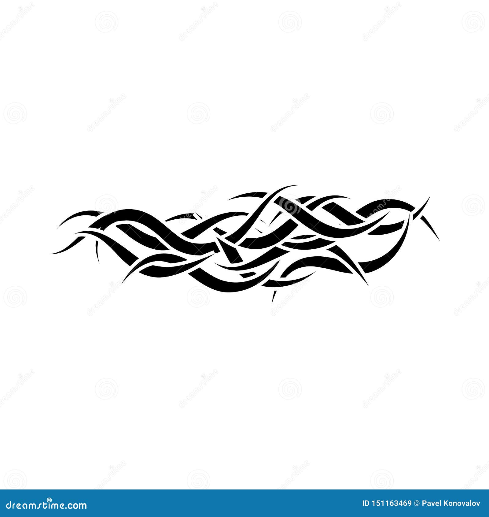 Tribal Tattoo Stock Vector Illustration Of Medieval 151163469