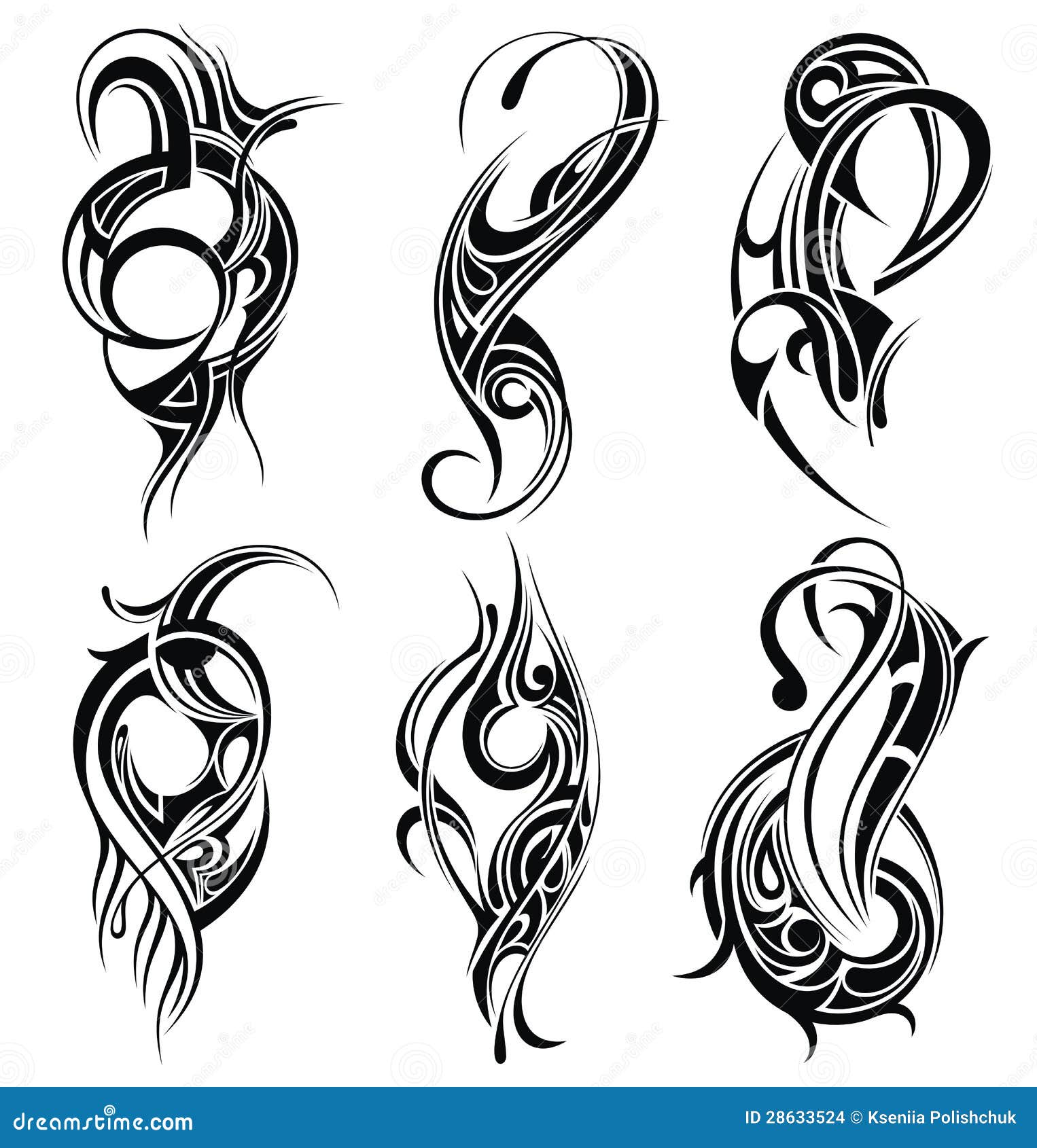 Tribal tattoo set of wings vector illustration  Margolana 7687145   Stockfresh