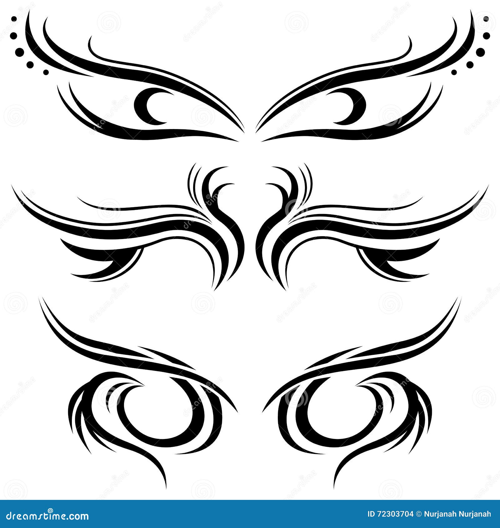 Tribal tattoo stock vector. Illustration of style, maori - 72303704