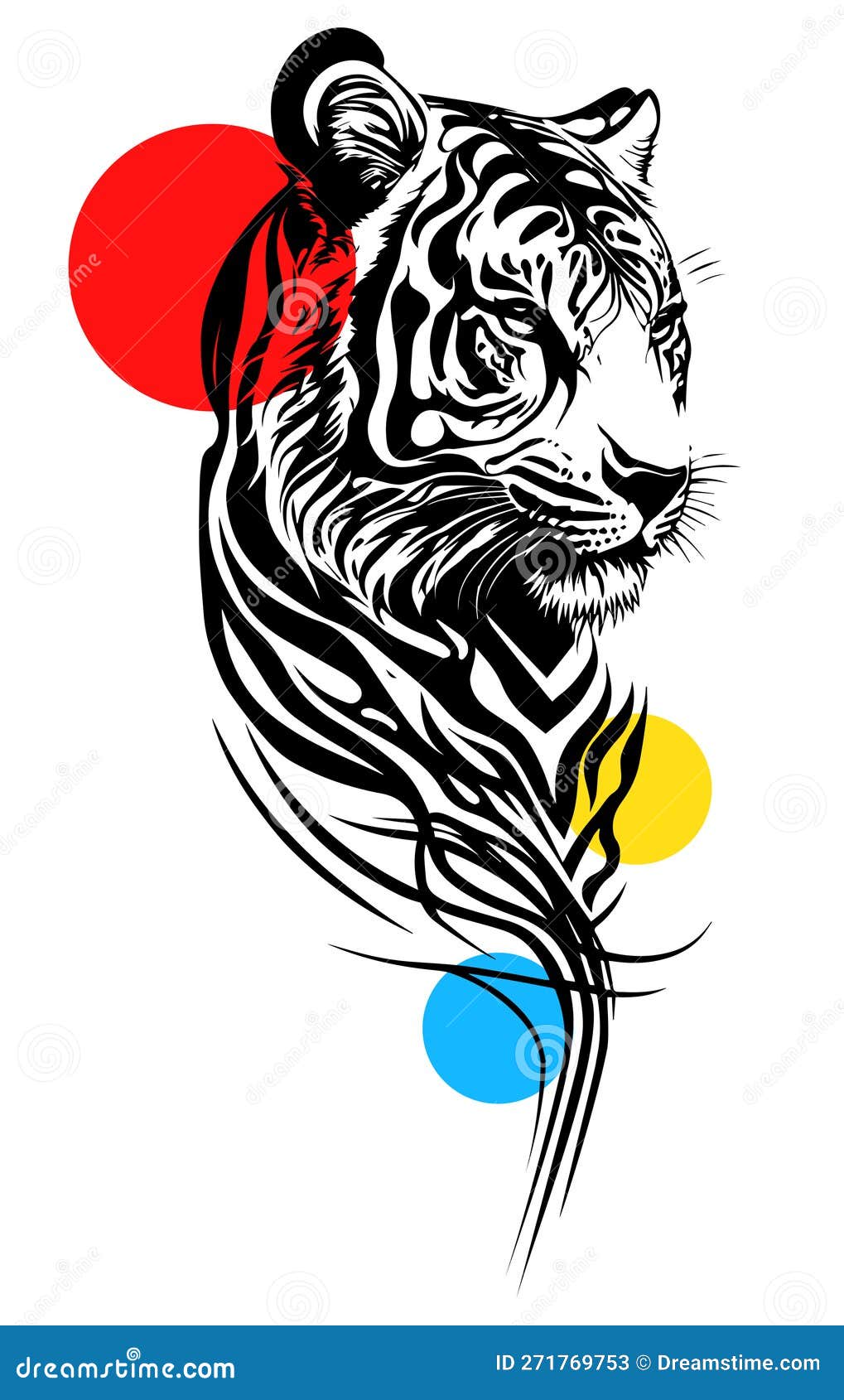 260+ Beautiful Tiger Tattoo Design Cartoons Stock Illustrations,  Royalty-Free Vector Graphics & Clip Art - iStock
