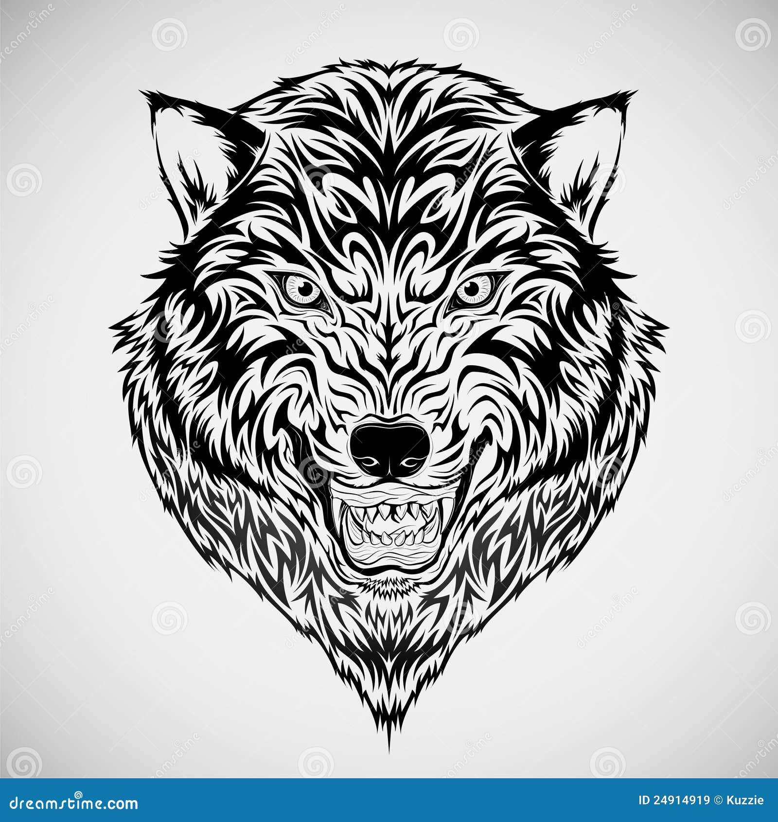 wolf head tattoos