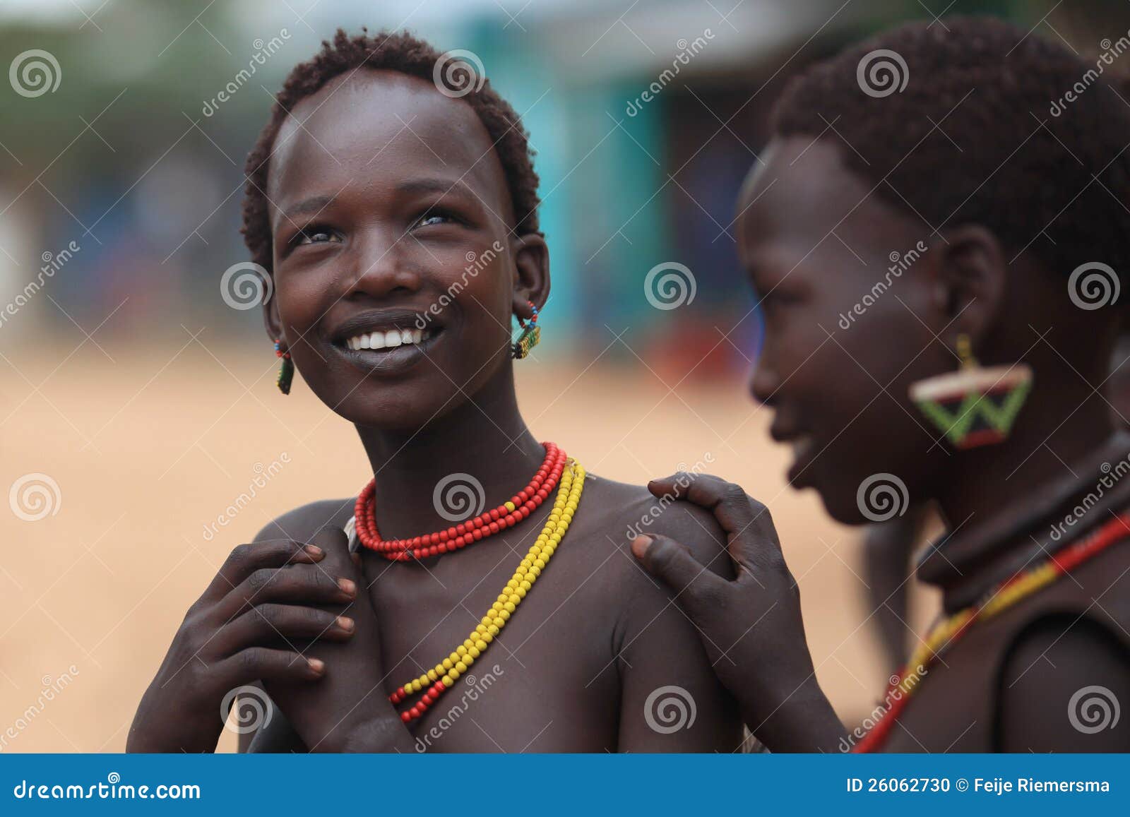 Very Young African Tribe Girls