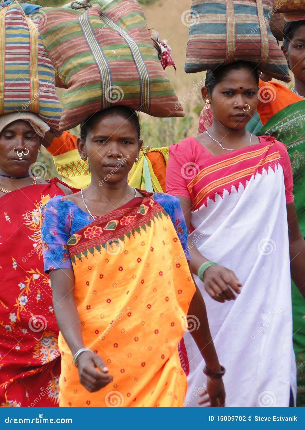 Tribal Women Carry Goods on Their Heads Editorial Photography - Image ...