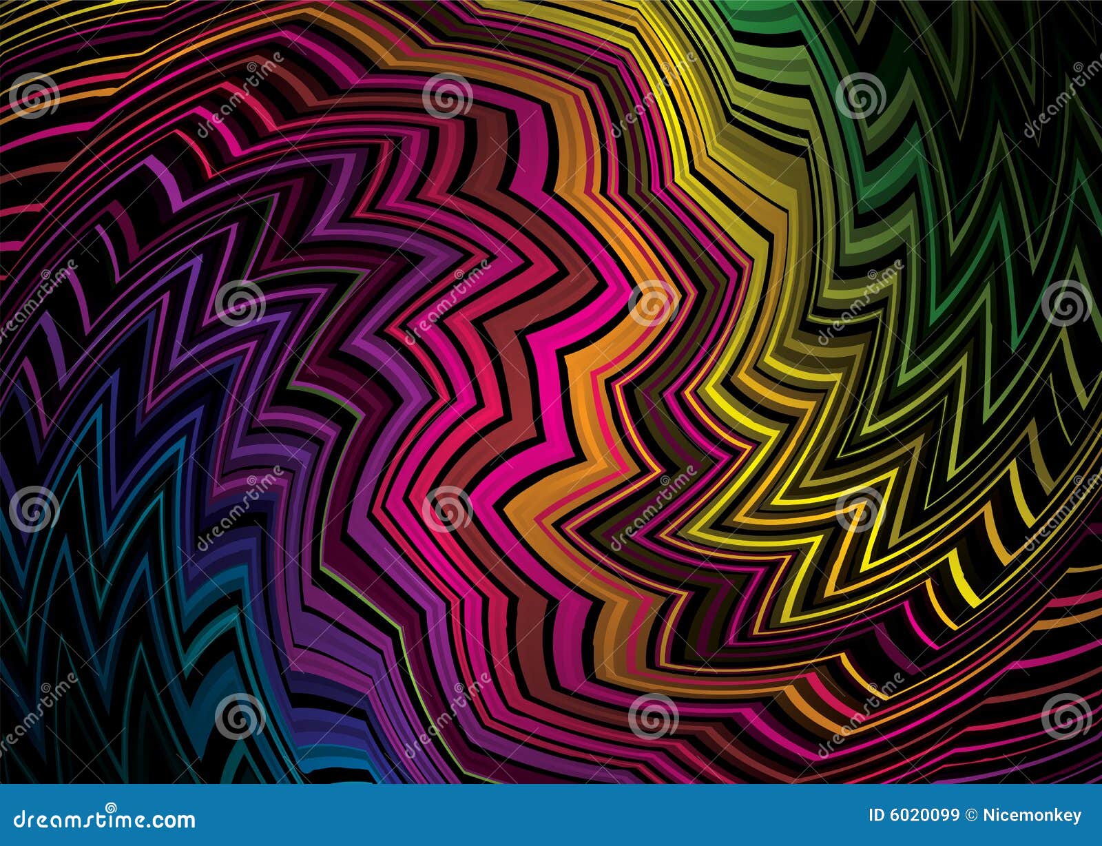 Tribal zig zag stock vector. Illustration of idea, effect - 6020099