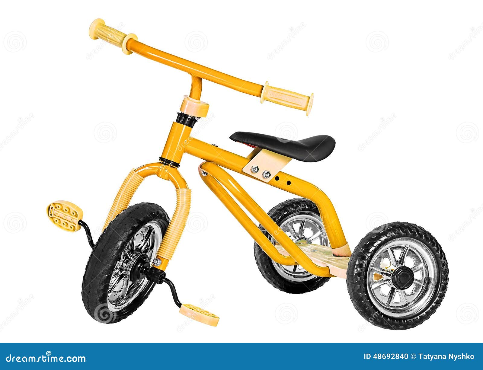 Triciclo Per Bambini Con Seduta Regolabile 70.5x50x58 Cm Struttura In Metallo Giallo – Acquista Su Giordano Shop - Foto 4