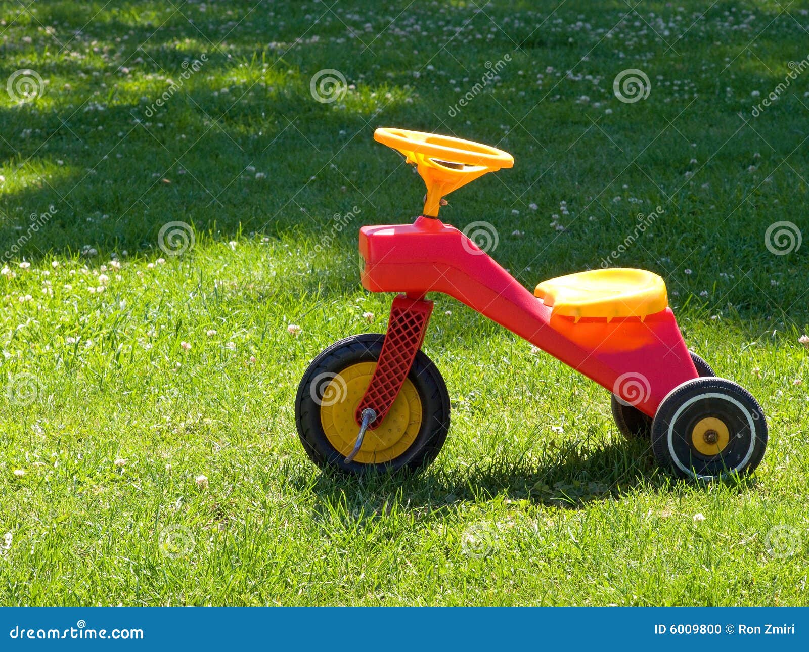 Tricycle on the grass stock photo. Image of kids, cycling 6009800