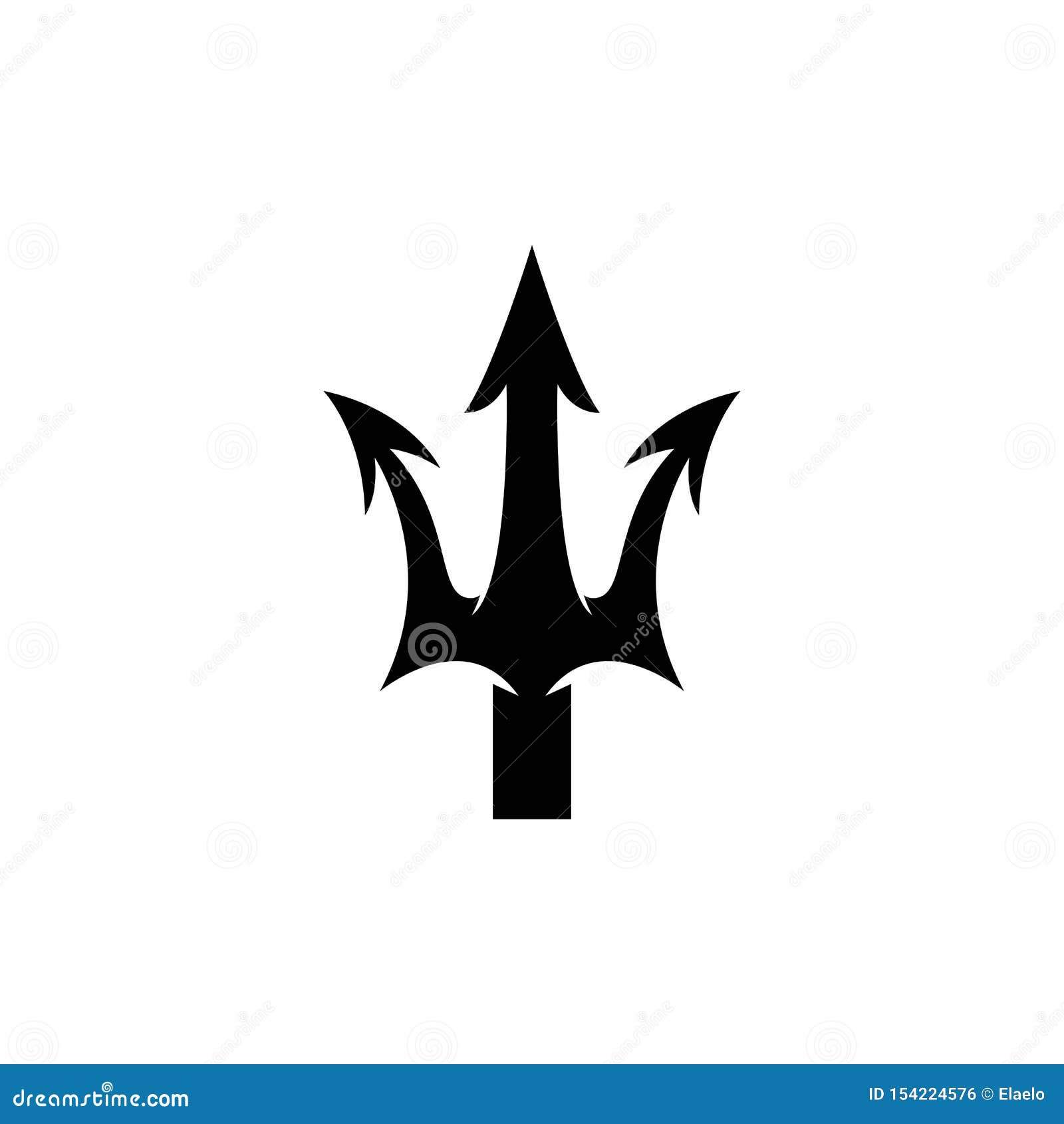 trident logo template  icon