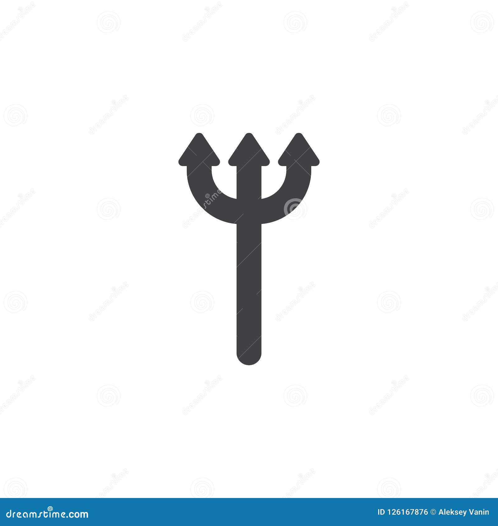 Trident vector icon stock vector. Illustration of logo 126167876