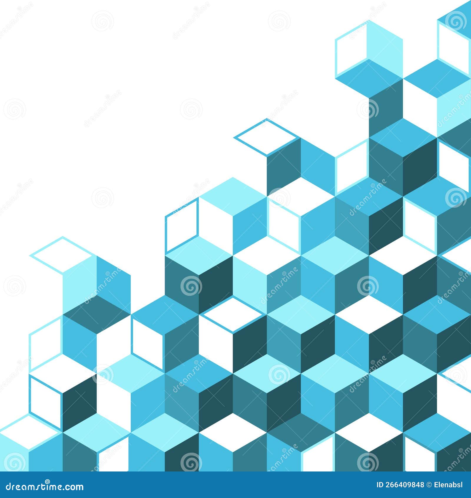 tridimensional blocks pattern background with copy space