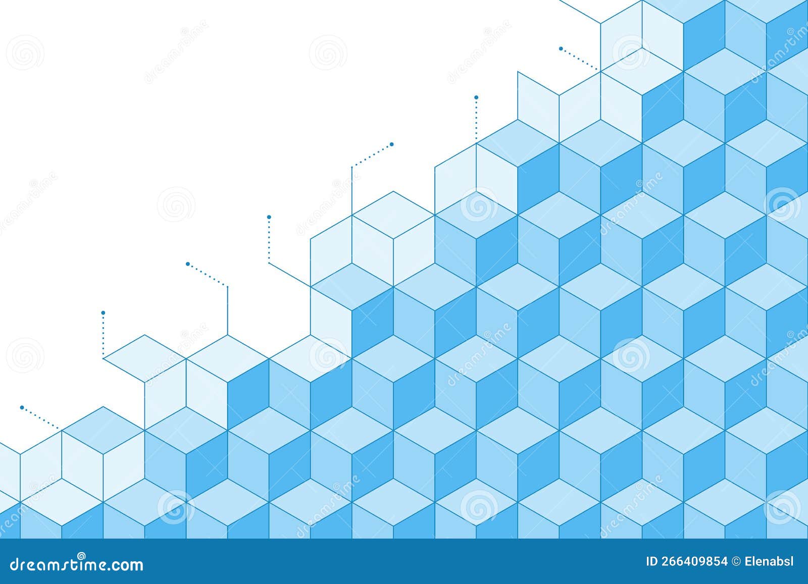 tridimensional blocks pattern background with copy space