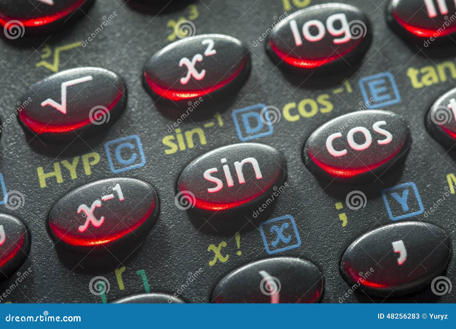 Trigonometry calc stock image. Image of scientific, calculator 48256283