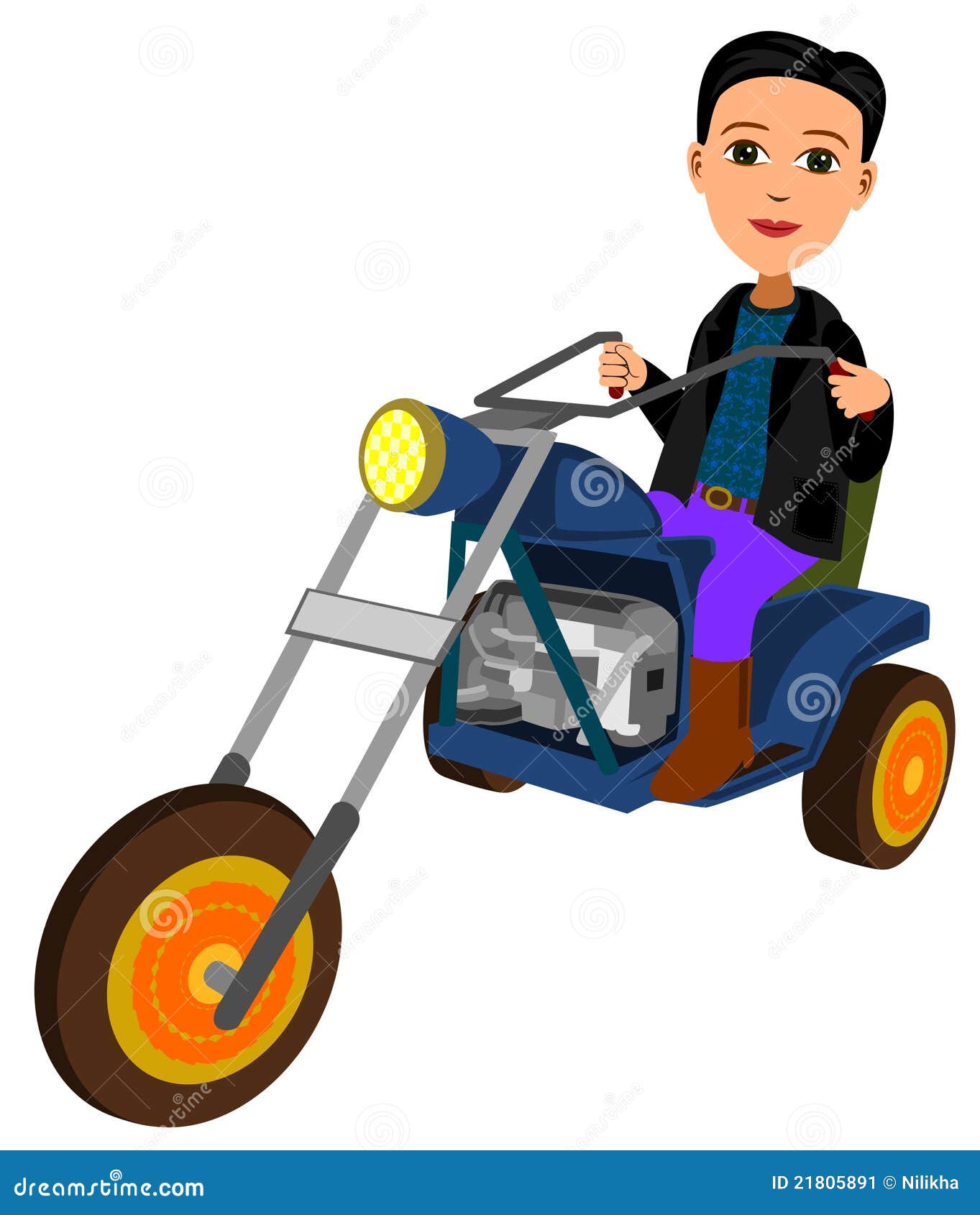 Trike stock illustration. Illustration of trike, vehicle 21805891