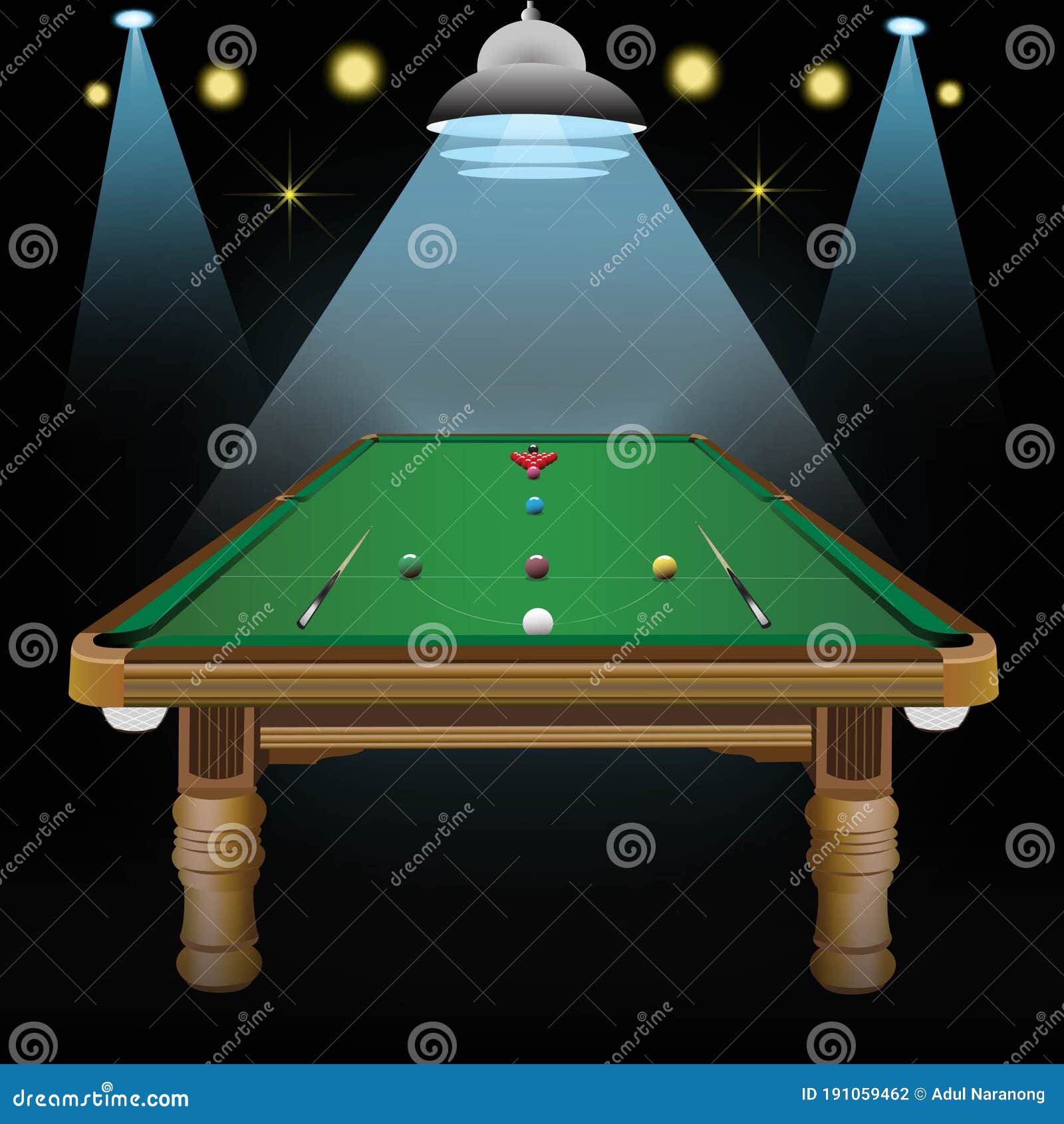 Trilha De Snooker Court Billiards Ilustração Stock - Ilustração de