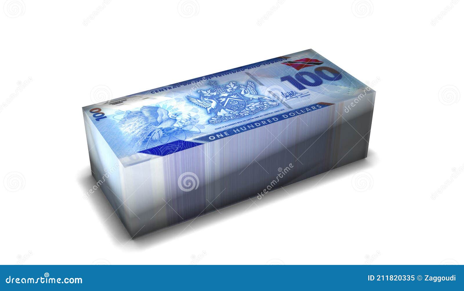 Stack Of Trinidad And Tobago Dollar Notes Isolated On White Background stack-of-trinidad-and-tobago-dollar-notes-isolated-on-white-background