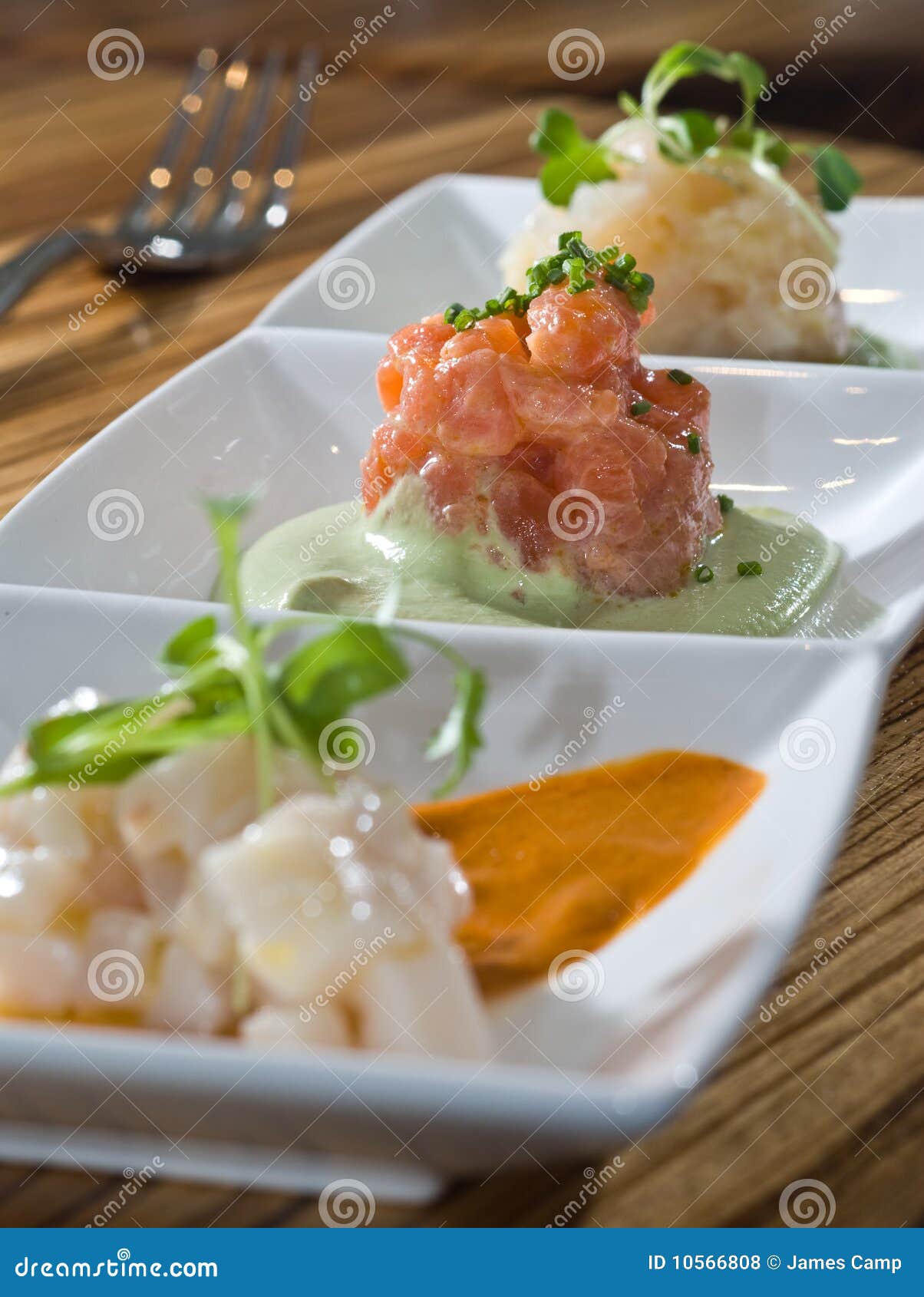 trio crudo tasting