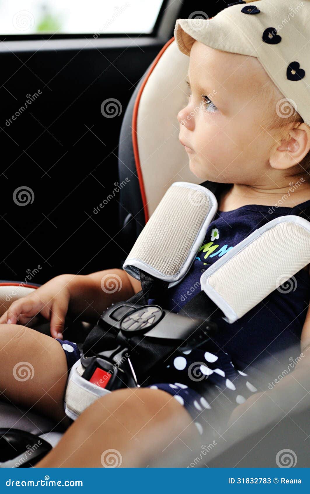 Trip in car for baby stock image. Image of family, kids 31832783
