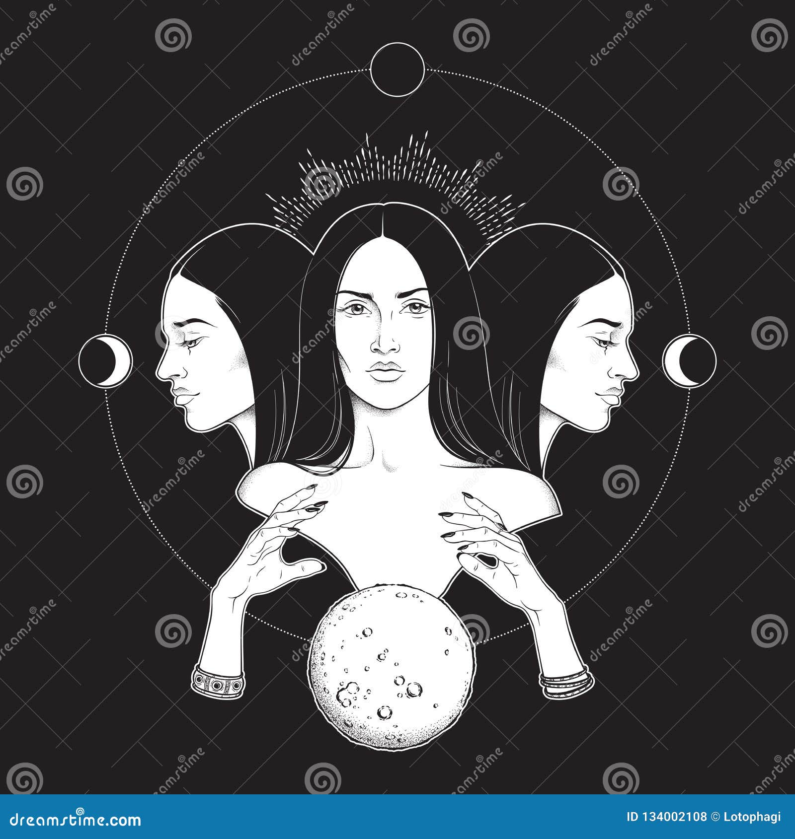 Lunar Goddess Stock Illustrations 476 Lunar Goddess Stock Illustrations Vectors Clipart Dreamstime