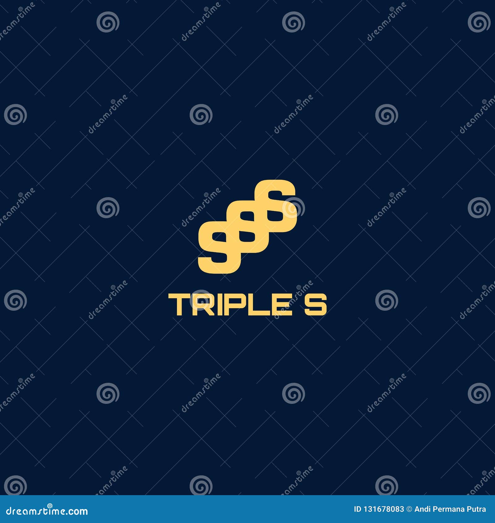 Triple S Logo Vector Design Stock 