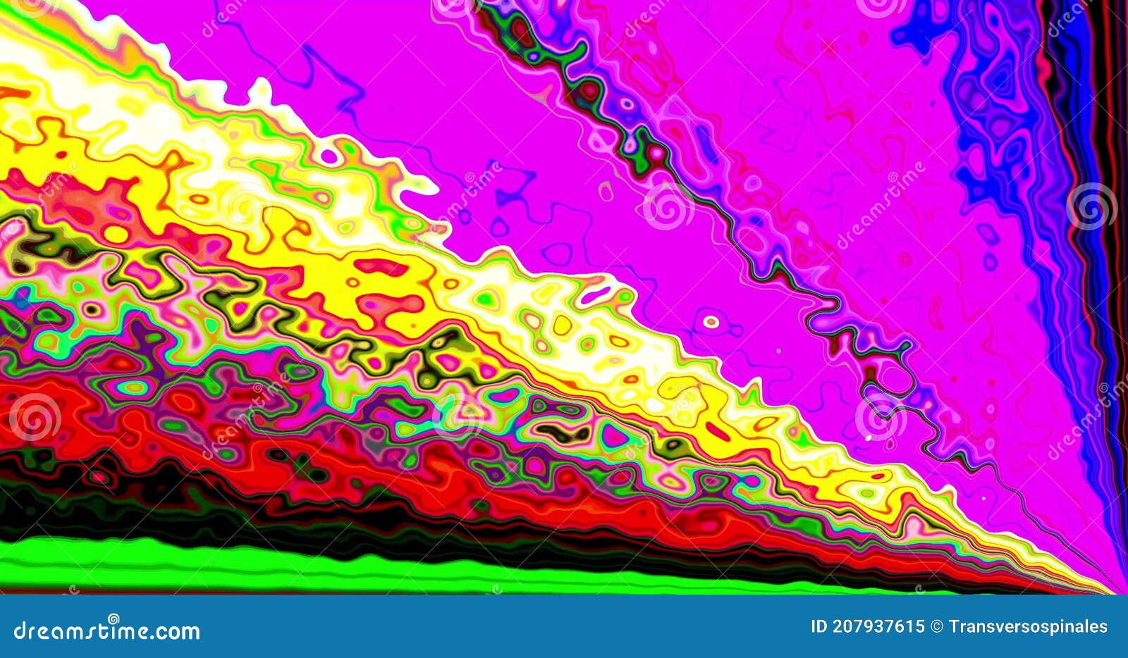Trippy Abstract Psychedelic Design Layout. Loop Animation, Multicolor Waves  Background Stock Video - Video of colorful, backdrop: 207937615