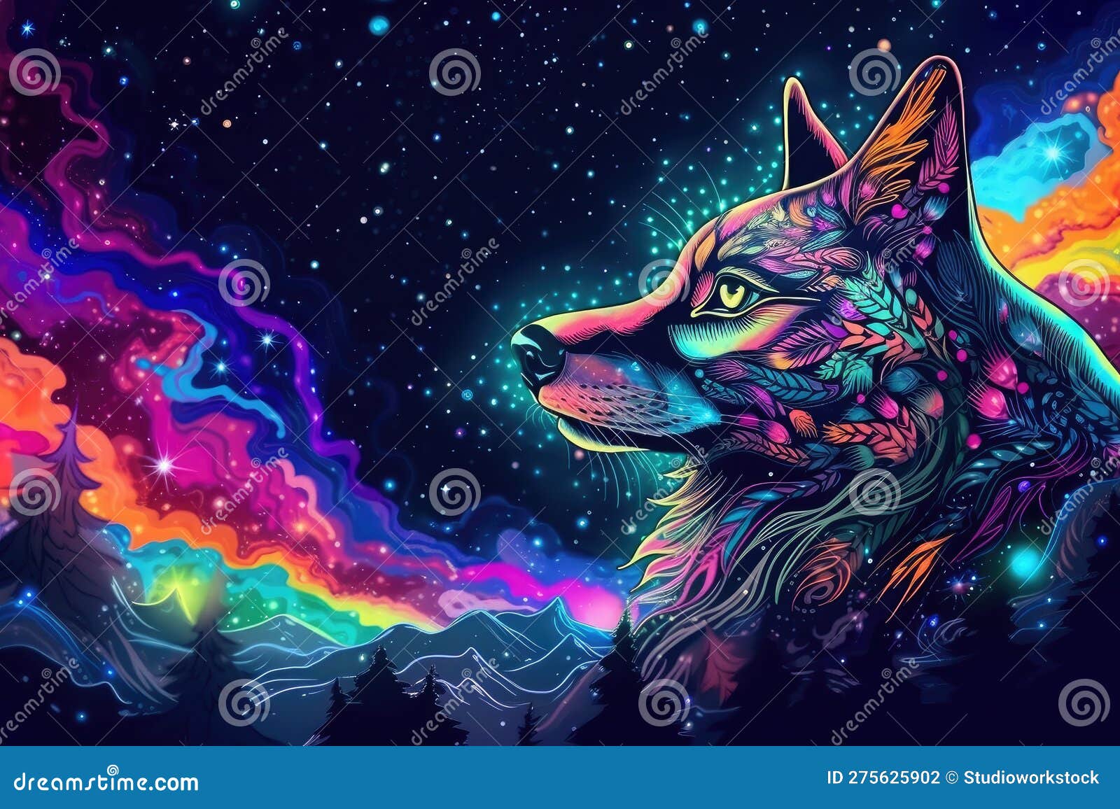 trippy animals wallpaper