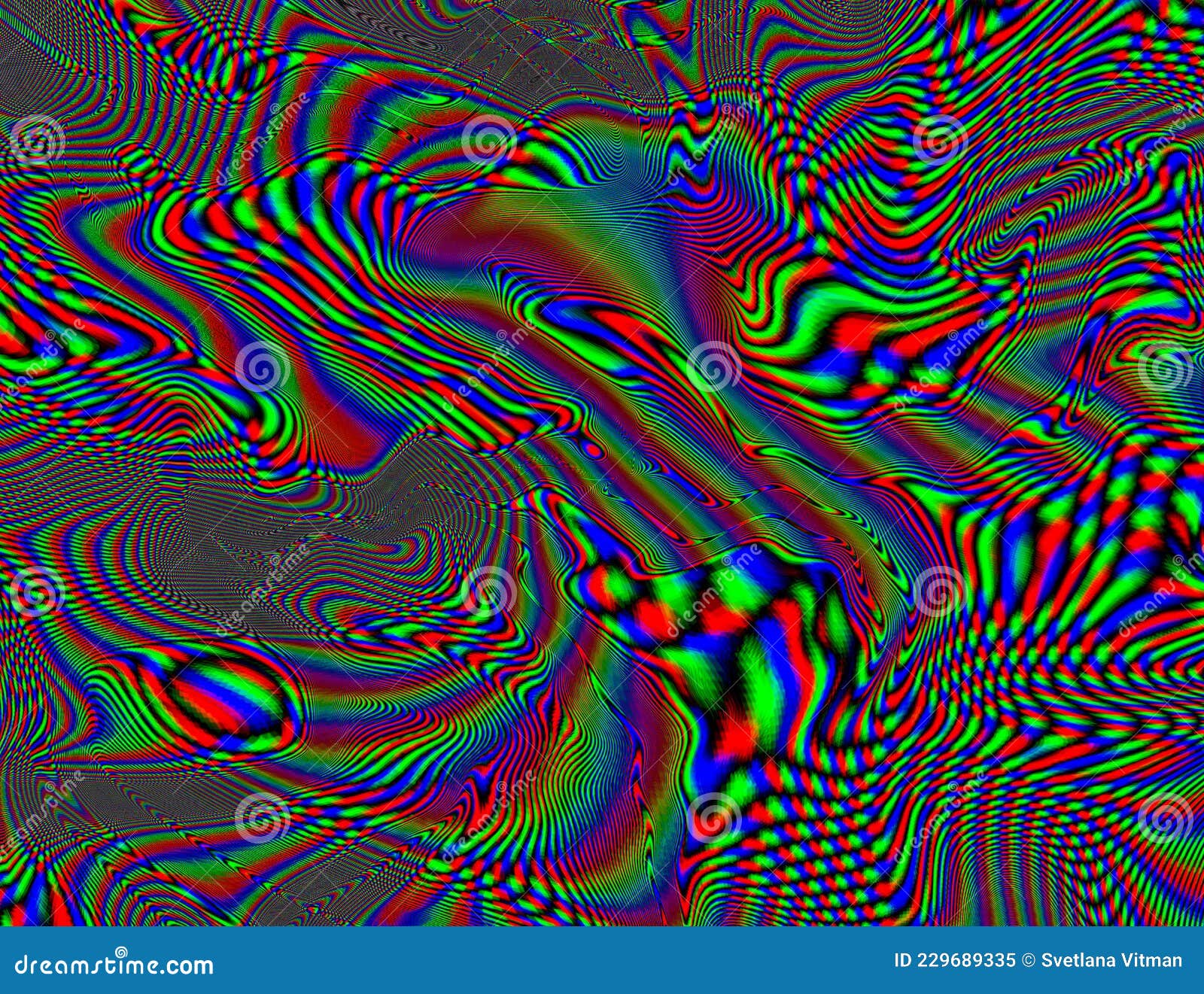 Trippy Psychedelic Rainbow Background Glitch LSD Colorful Wallpaper. 60s  Abstract Hypnotic Illusion Stock Image - Image of hippy, texture: 229689335