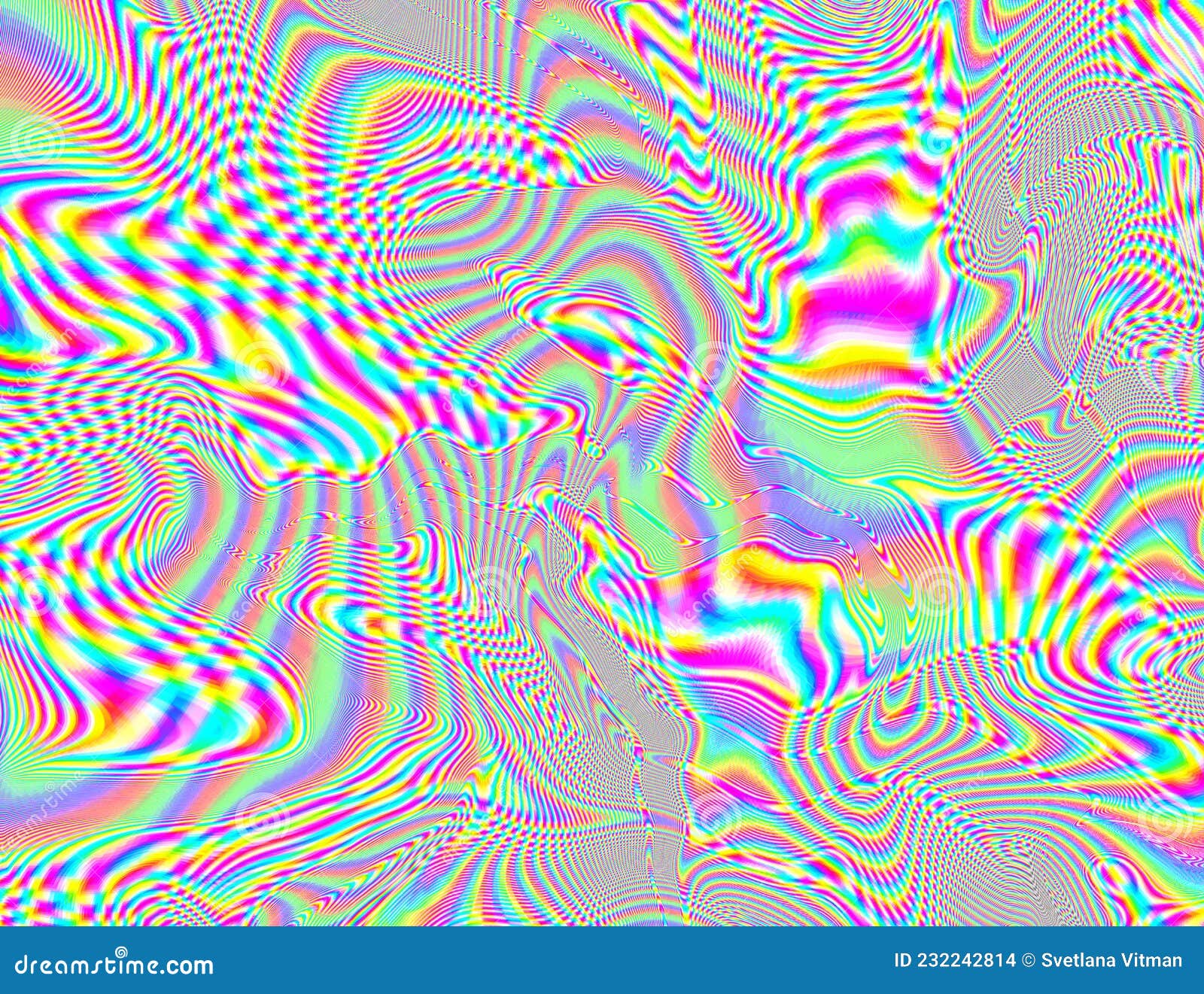 Trippy Psychedelic Rainbow Background Glitch LSD Colorful Wallpaper. 60s  Abstract Hypnotic Illusion Stock Illustration - Illustration of pattern,  background: 232242814