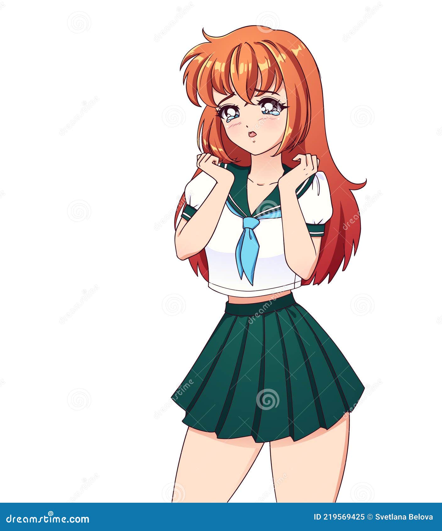 Triste Anime Manga Chica Con El Pelo Rojo Ilustración del Vector - Ilustración de japonés, persona: 219569425 Triste Anime Manga Chica Con El Pelo Rojo Ilustración del Vector - Ilustración de japonés, persona: 219569425