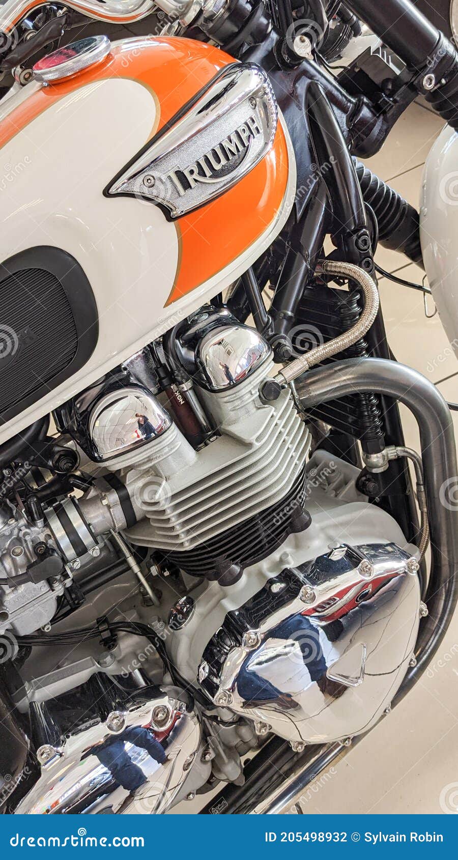 Reserva de prueba de motos británico etanol BSA Triunfo Norton Enfield Grifo de gasolina 