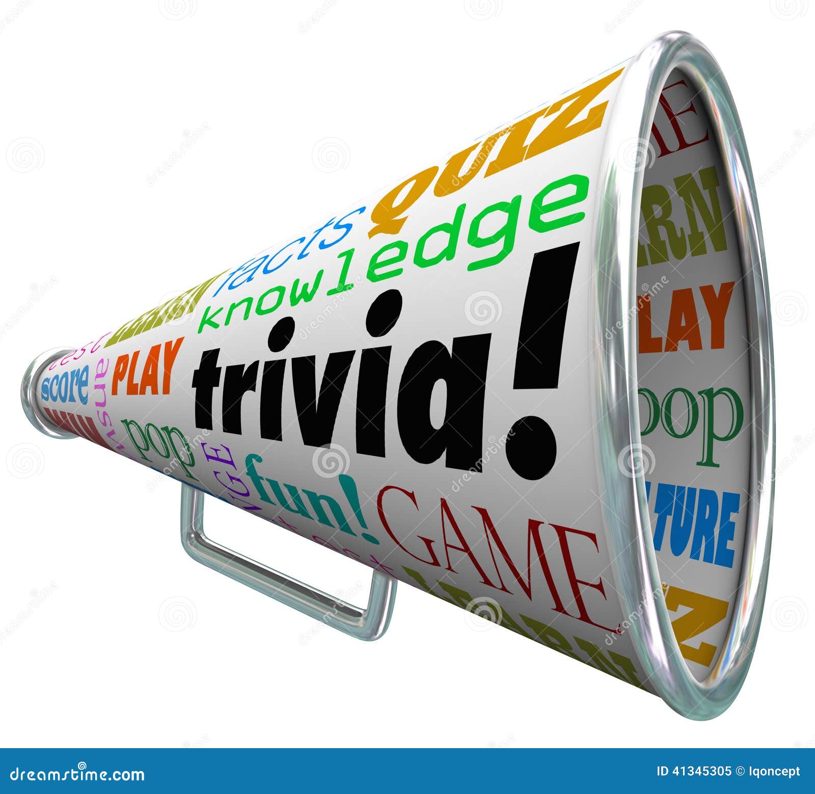 trivia knowledge quiz bullhorn megaphone test pop culture