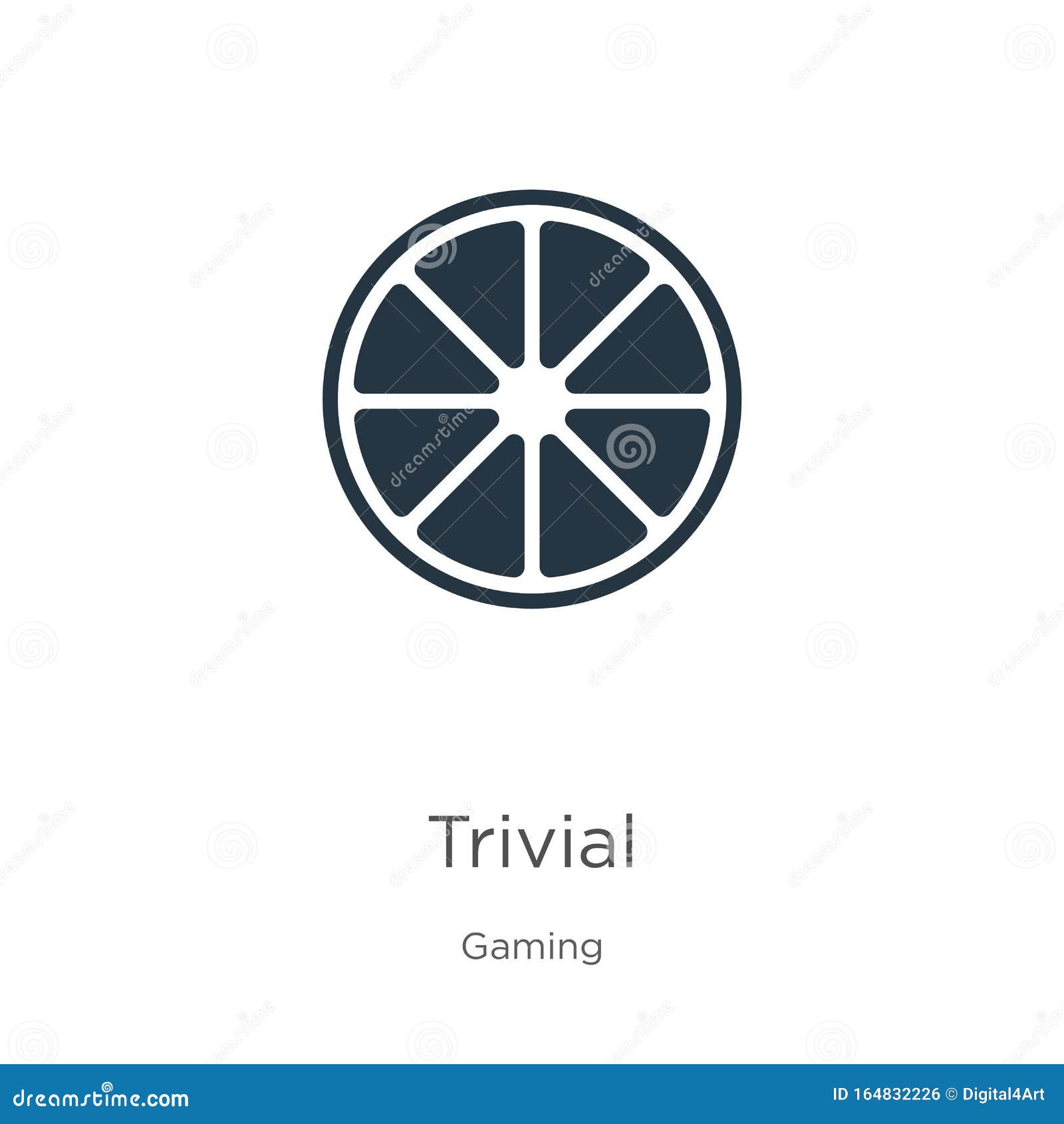 trivial icon . trendy flat trivial icon from gaming collection  on white background.   can be used