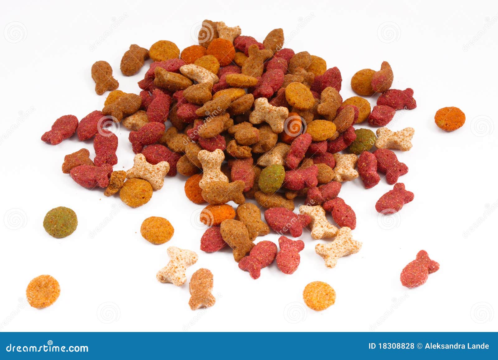 Trockene Katzenahrungsmittelmischung Stockfoto Bild von katze, farbe