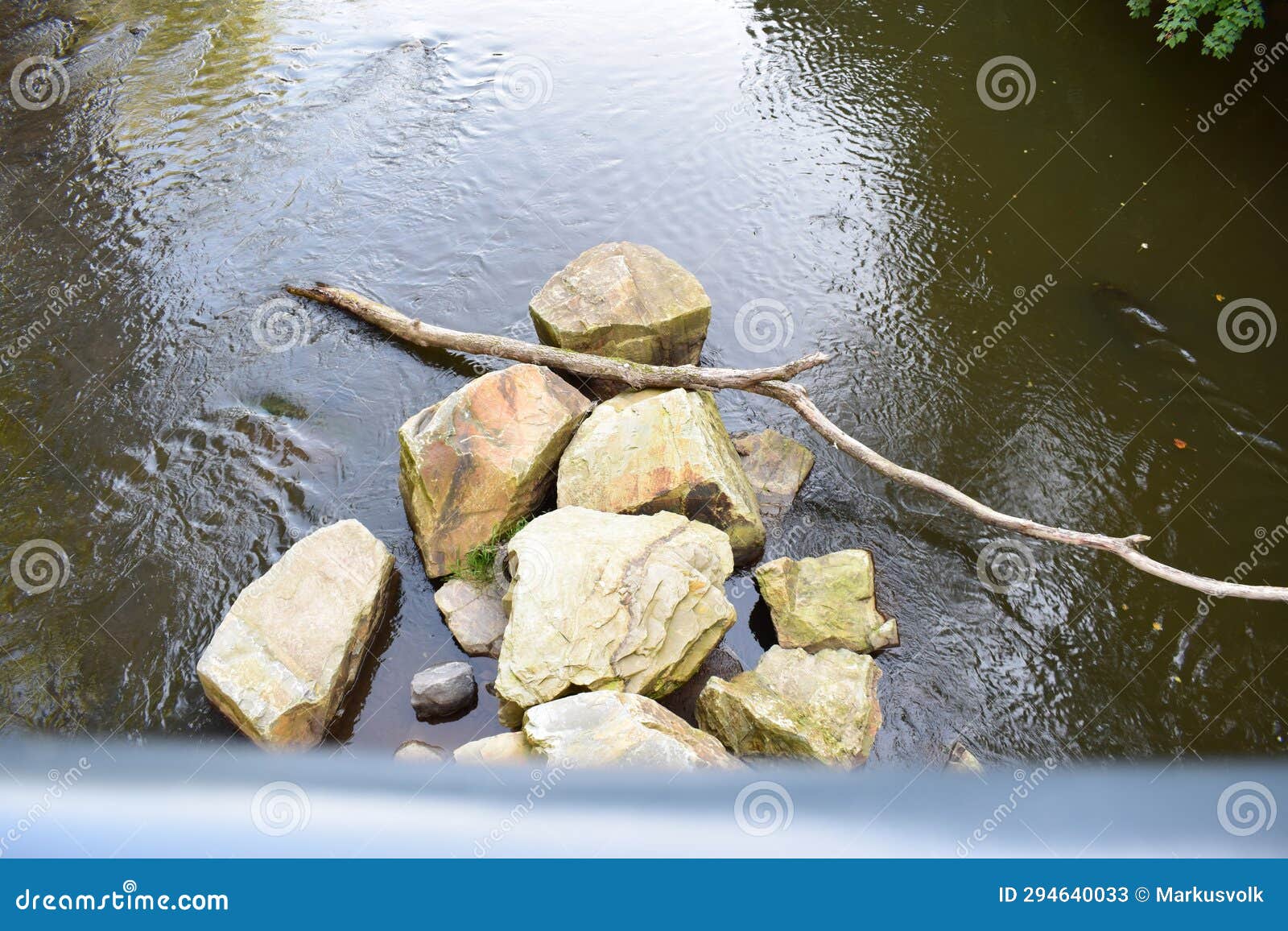 big rocks in a river