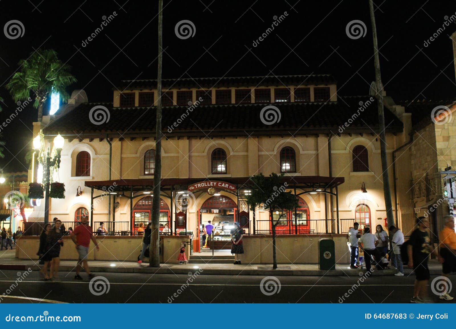 Trolley Car, Hollywood Studios, Orlando, Florida. Editorial Stock Photo