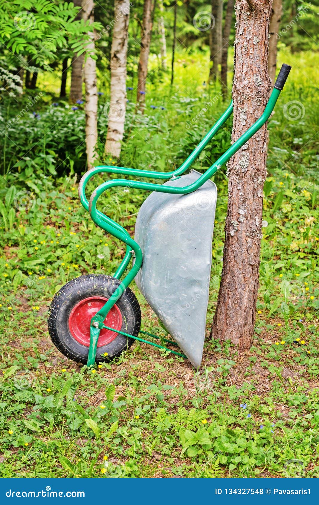 Trolley on One Wheel for Agricultural Work Stock Photo Image of badge