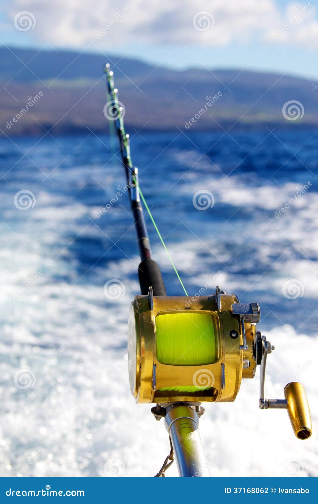 Trolling for big game stock photo. Image of leisure, hawaii - 37168062