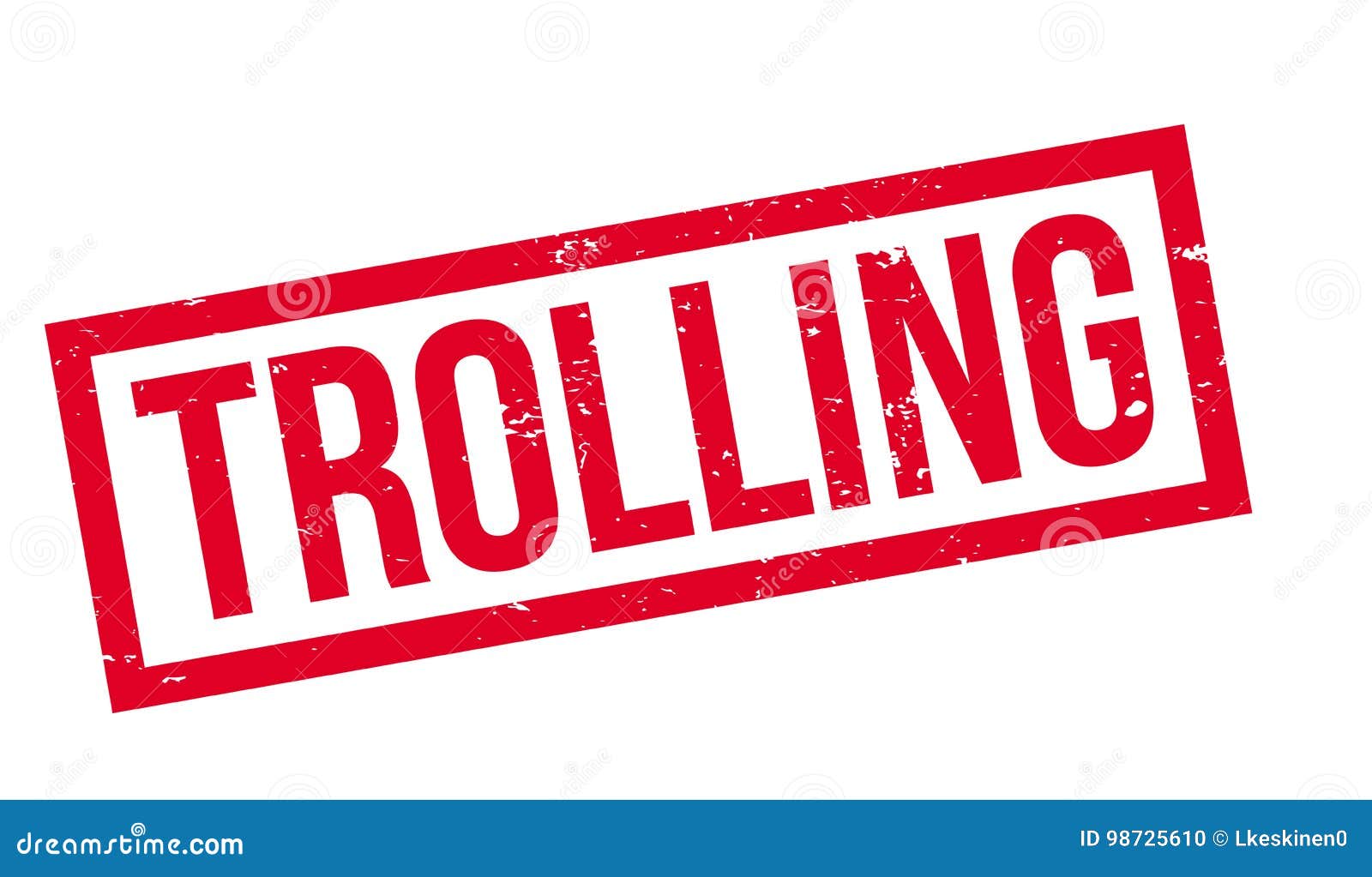 Trolling rubber stamp Royalty Free Vector Image