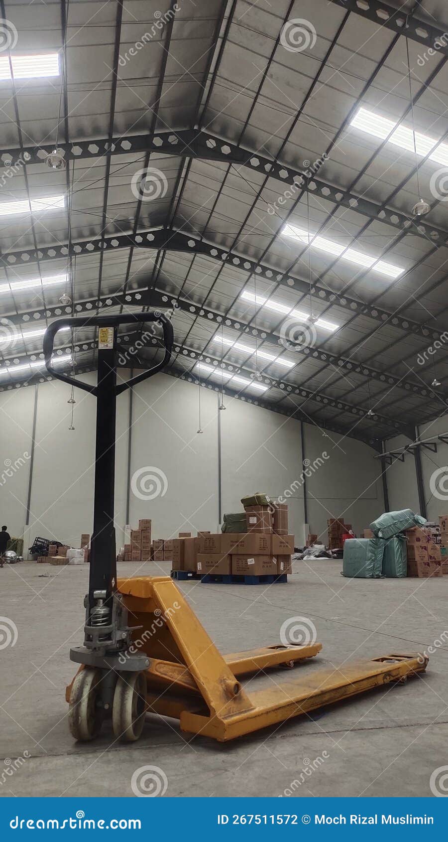 Trolly Yellow Warehouse Pegas Indoor Stock Photo Image of indoor